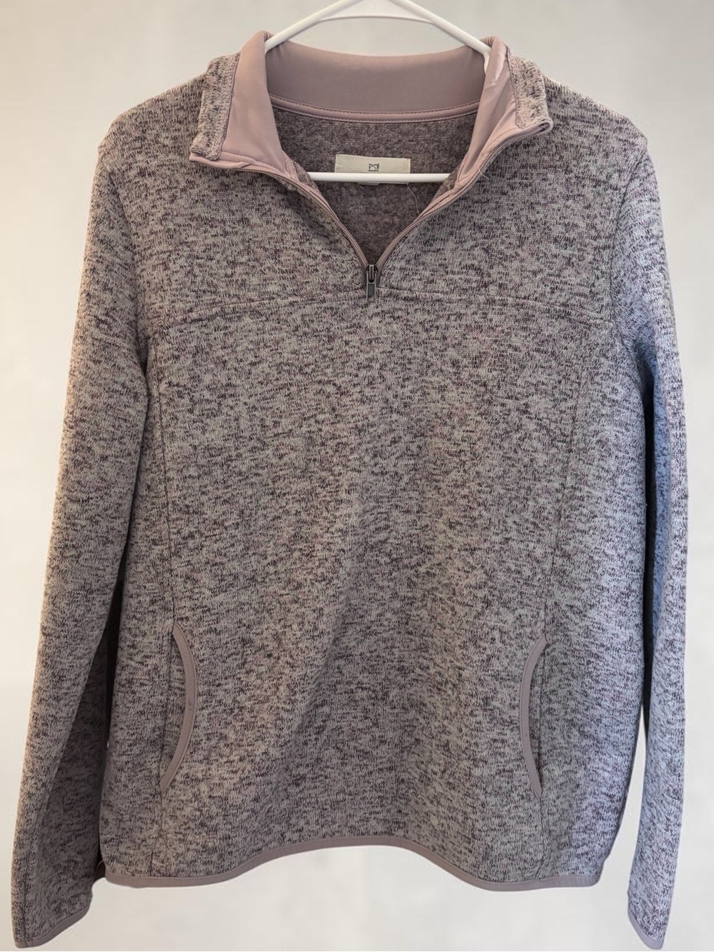 🎉 (Women’s XL) Thread & Supply Lavender Heather Quarter-Zip Pullover